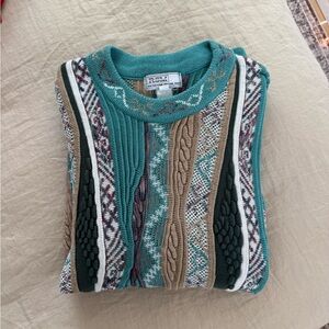 Vintage 90s RSM Rochester Special Man Coogi-Style 3D Knit Sweater